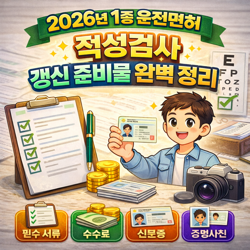 운전면허 정기적성검사 신청하러 가기