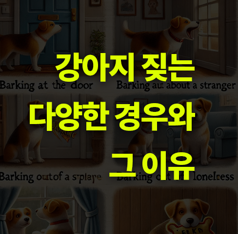 강아지 짖는 다양한 경우와 그 이유