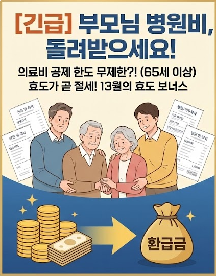 부모님 인적공제 및 의료비 공제