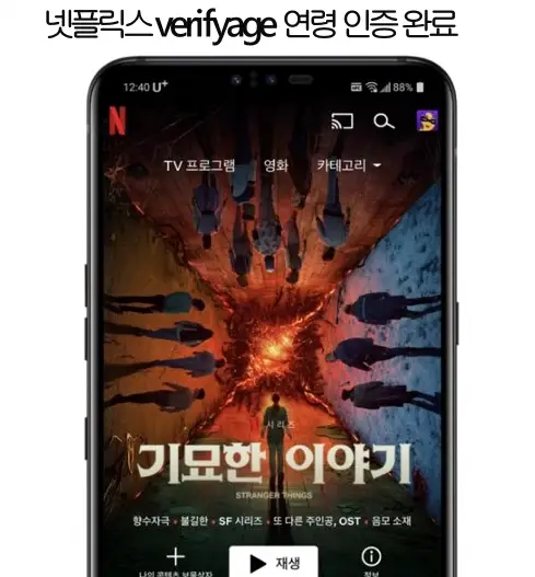 넷플릭스 verifyage