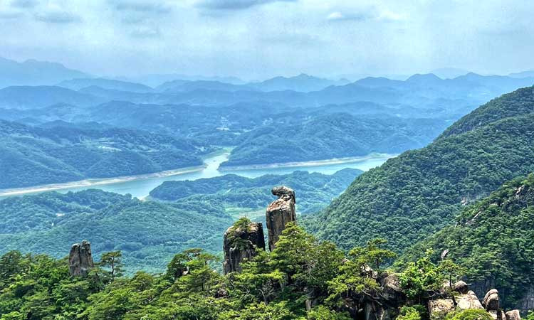 금수산 등산지도 