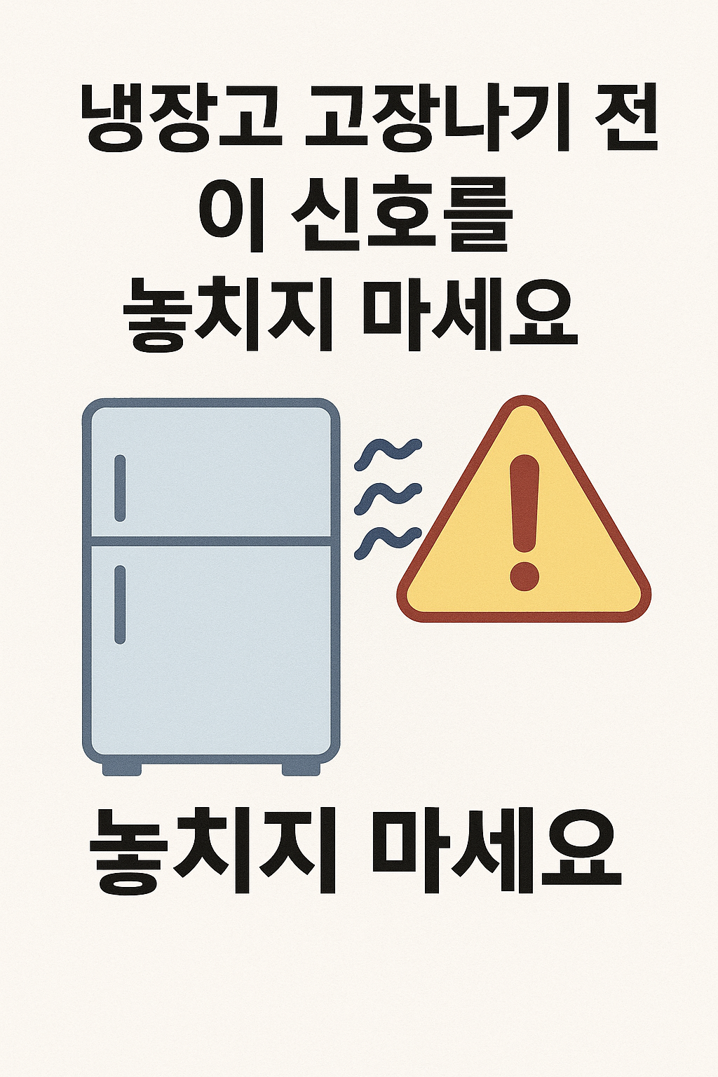 냉장고 고장나기 전 이 신호를 놓치지 마세요
