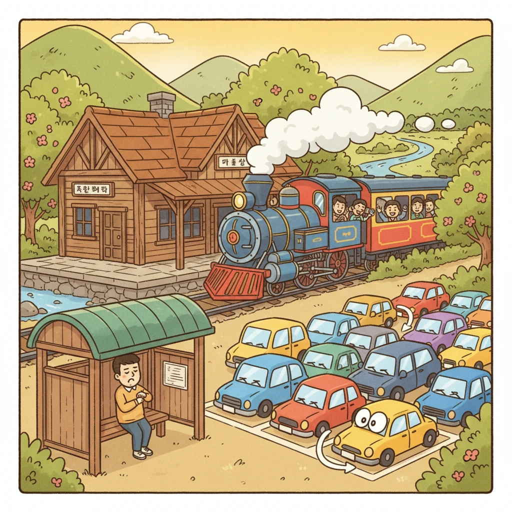 양산 원동역 무궁화호 시간표와 주차장..