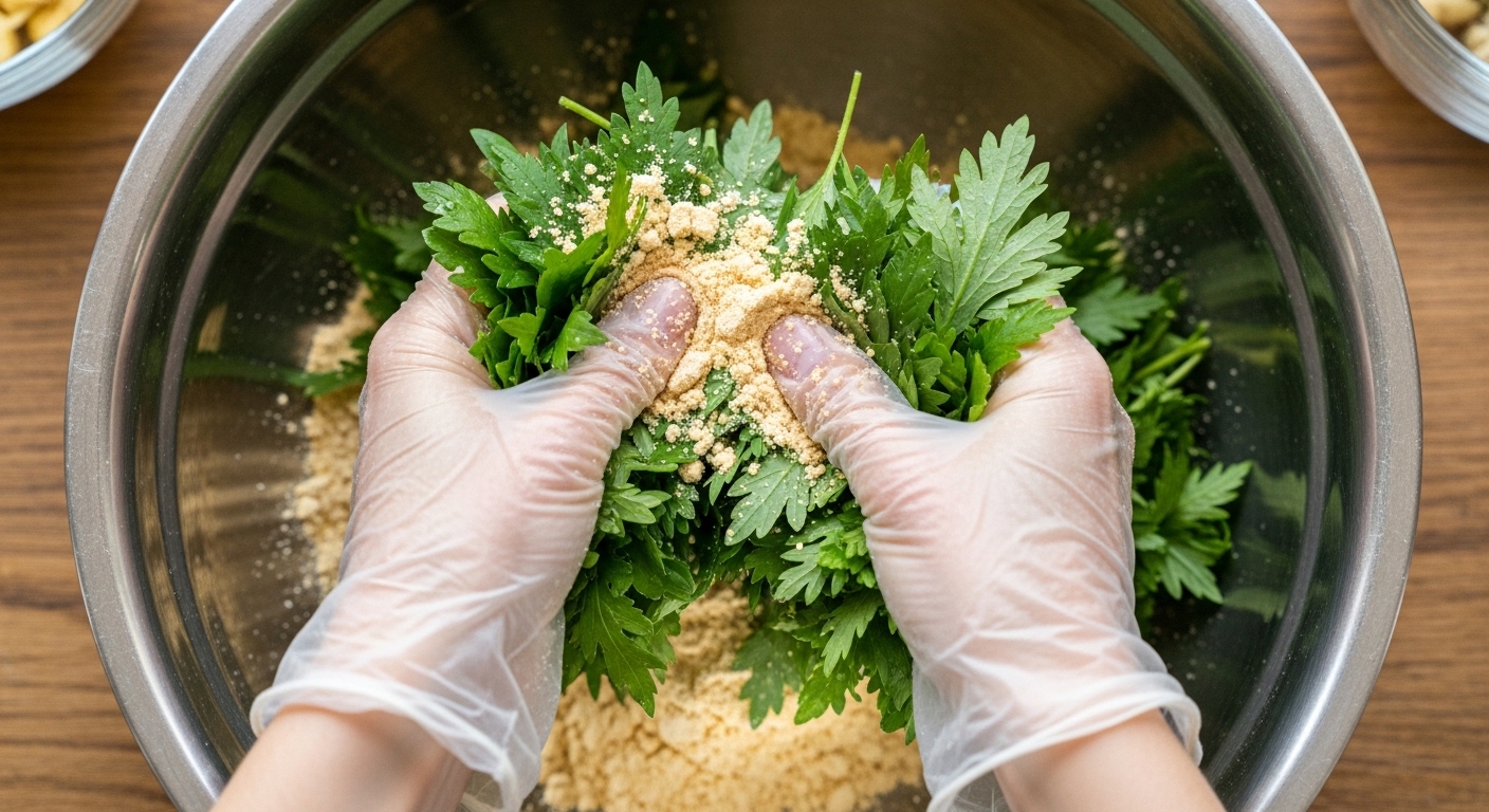 쑥국맛있게끓이는법레시피양념콩가루