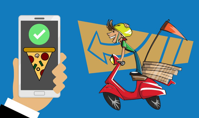 배달하는_오토바이그림