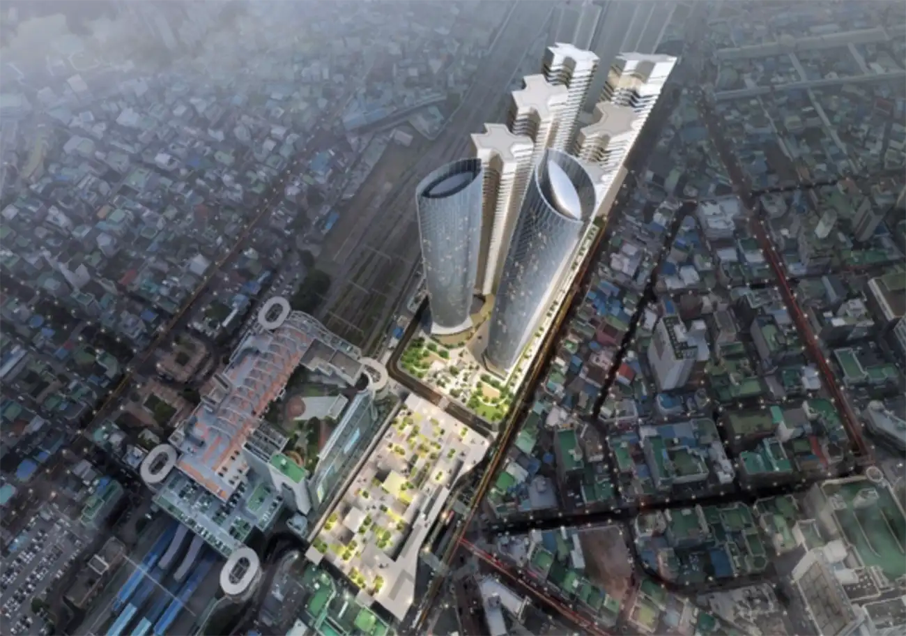 평택1구역-재개발-조감도-아파트-상업시설-건축물