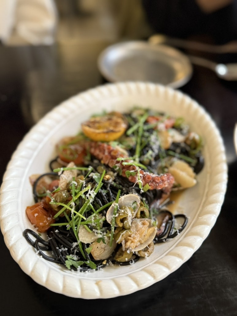 통문어 청양고추 파스타