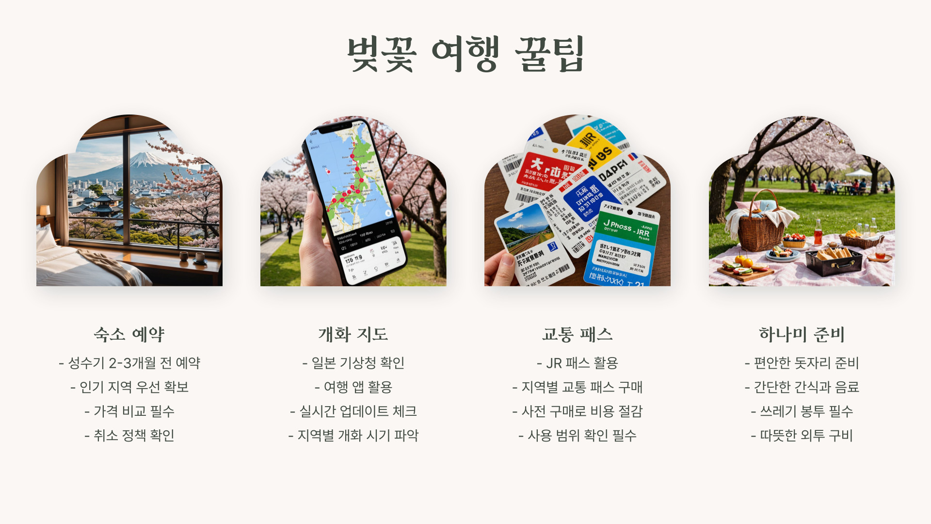 2025 일본 벚꽃 개화 시기와 명소 추천