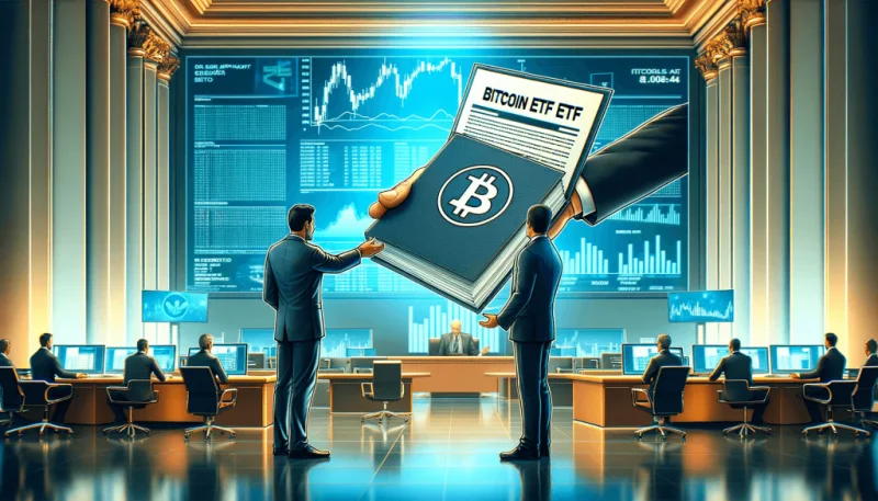 비트코인 ETF를 소개하는 사람들