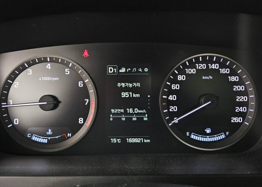 LF쏘나타 계기판