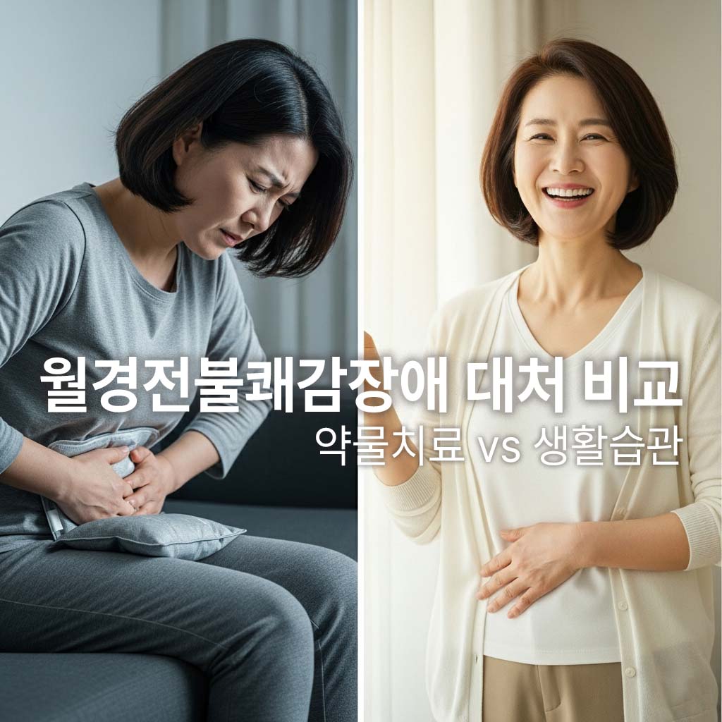 월경전 불쾌감장애를 가진 중년 여성의 대처전과 대처후의 차이나는 자신의 모습에 대한 이미지