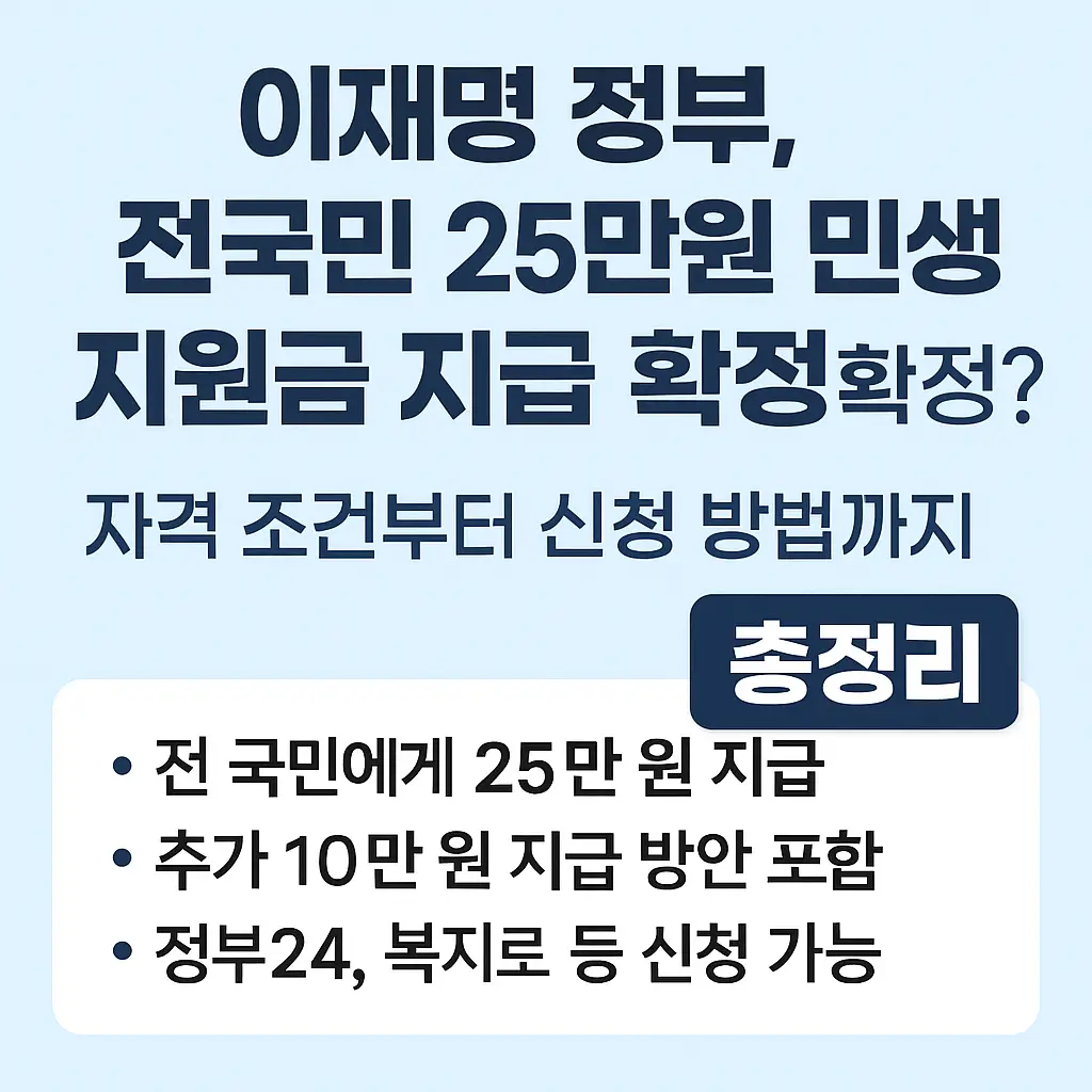 이재명-정부-전국민-25만-원-민생지원금-지급-자격-조건-신청-방법-썸네일