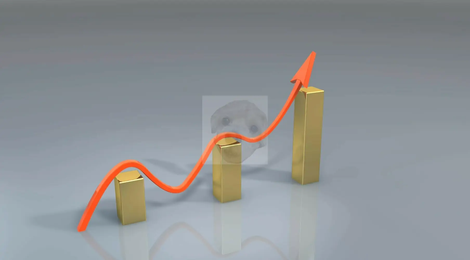 증가만 하는 화폐의 수량을 보여주는 그래프