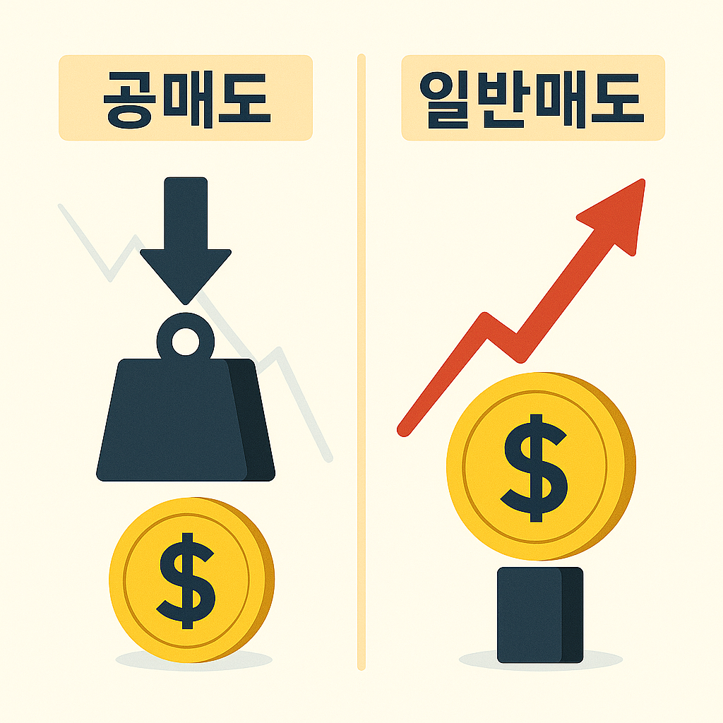 공매도 vs 일반매도 차이 이미지