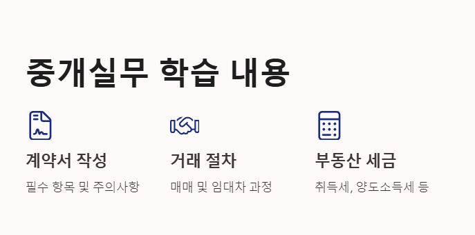 중개실무 학습내용