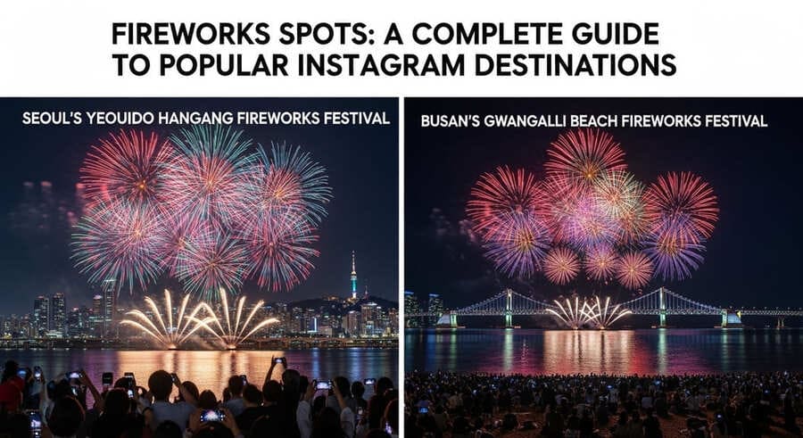 불꽃놀이 명소, 인스타그램에서 인기 있는 여행지 총정리