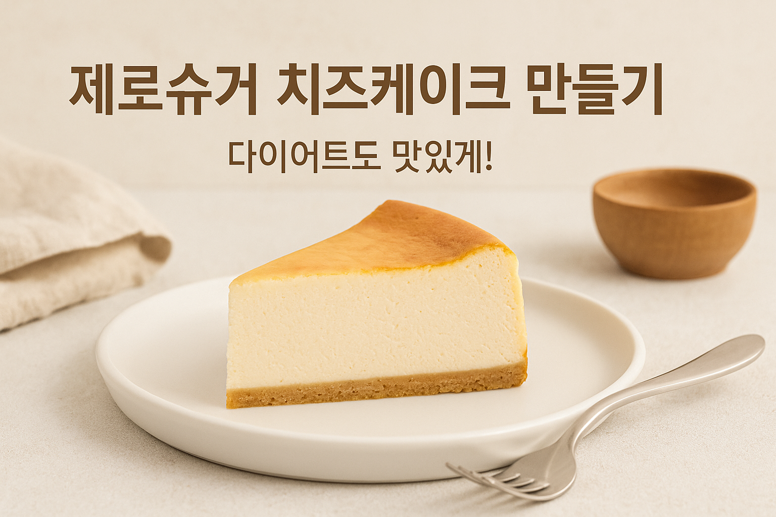 제로슈거 치즈케이크