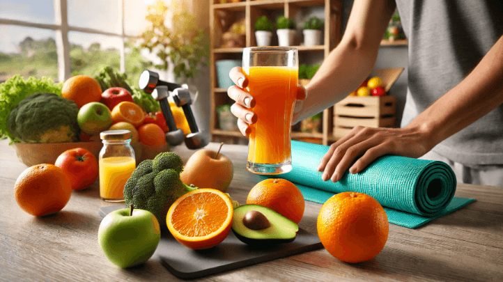 면연력 강화를 위한 건강한 식단 이미지