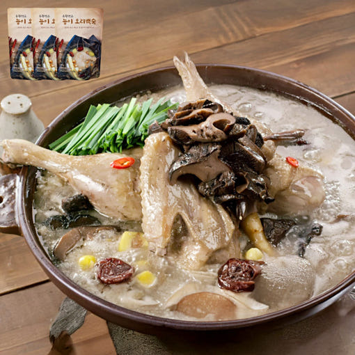 유황먹은능이오리백숙 맛 후기