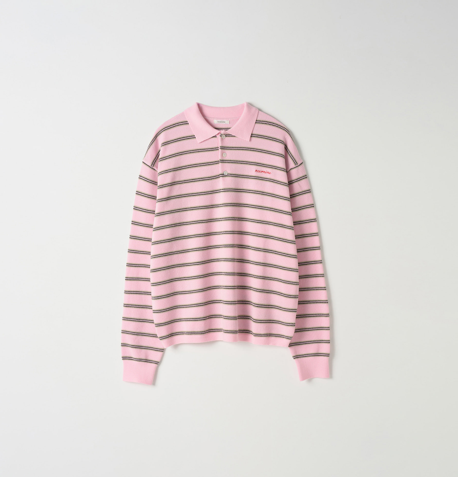 {티셔츠} 사랑을 처방해 드립니다 15회 :: 윤서아(양은빈) / 누아르나인 NOIRNINE 핑크 스트라이프 카라티셔츠