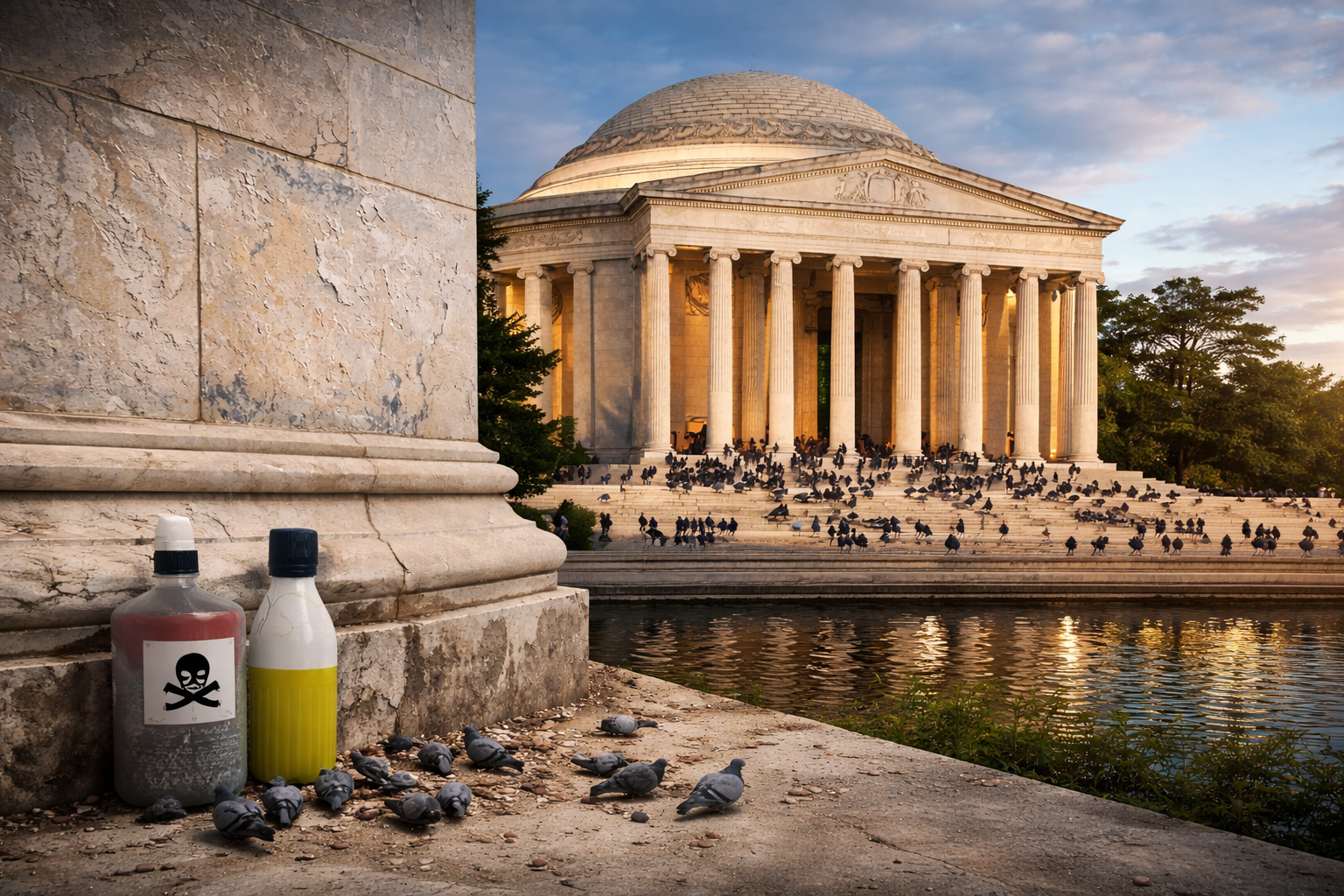 대리석 표면이 심하게 부식되고 있다는 사실이 발견