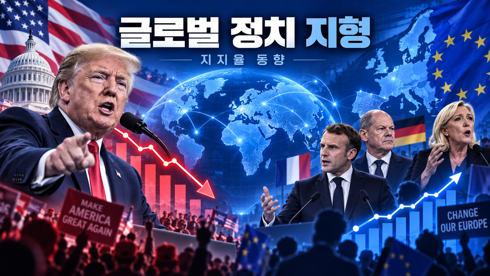 글로벌 정치 지형과 해외 주요국 지도자 지지율 동향
