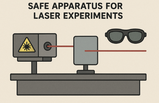 레이저 실험을 위한 안전한 실험 장치