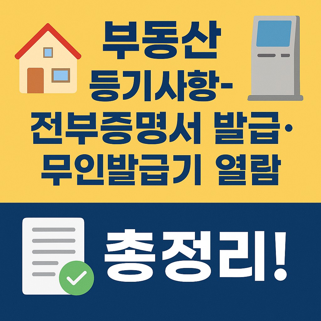 부동산 등기사항전부증명서 발급방법