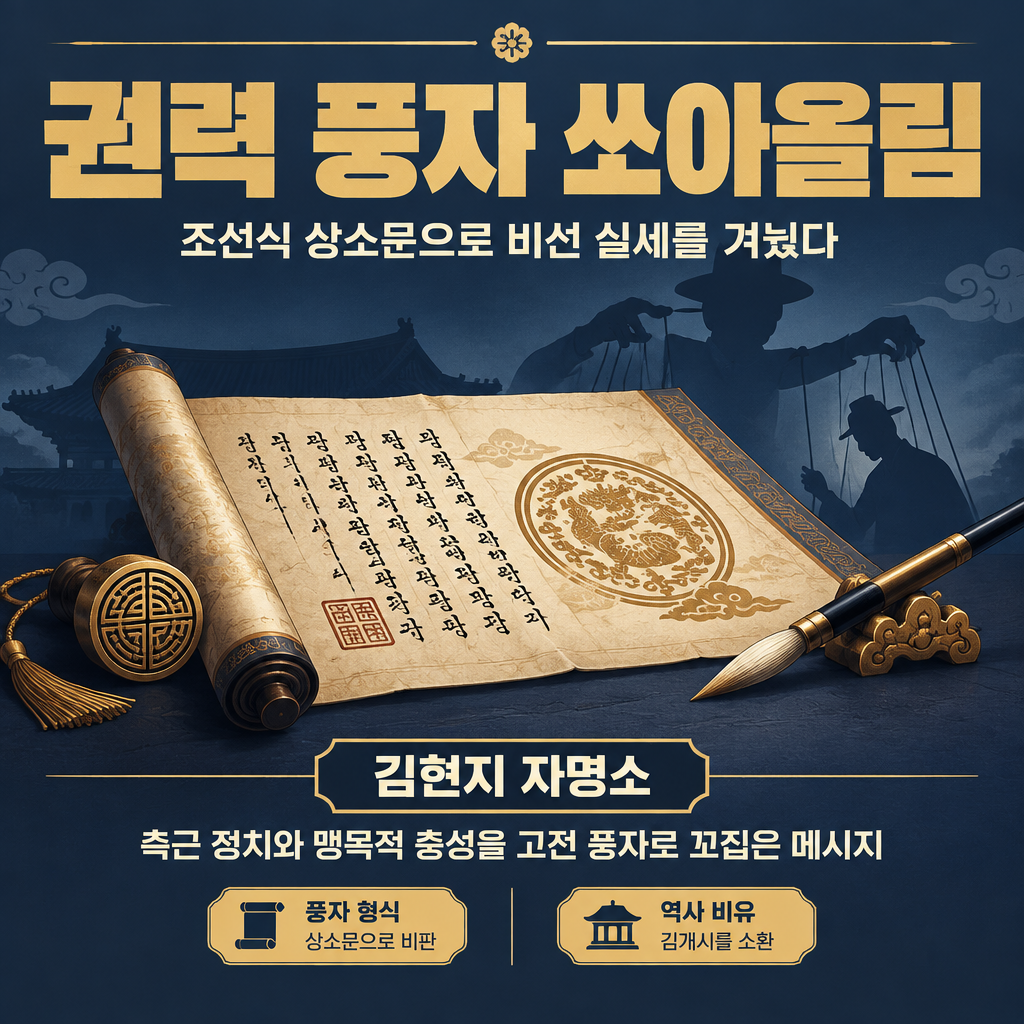 권력 풍자 쏘아올림