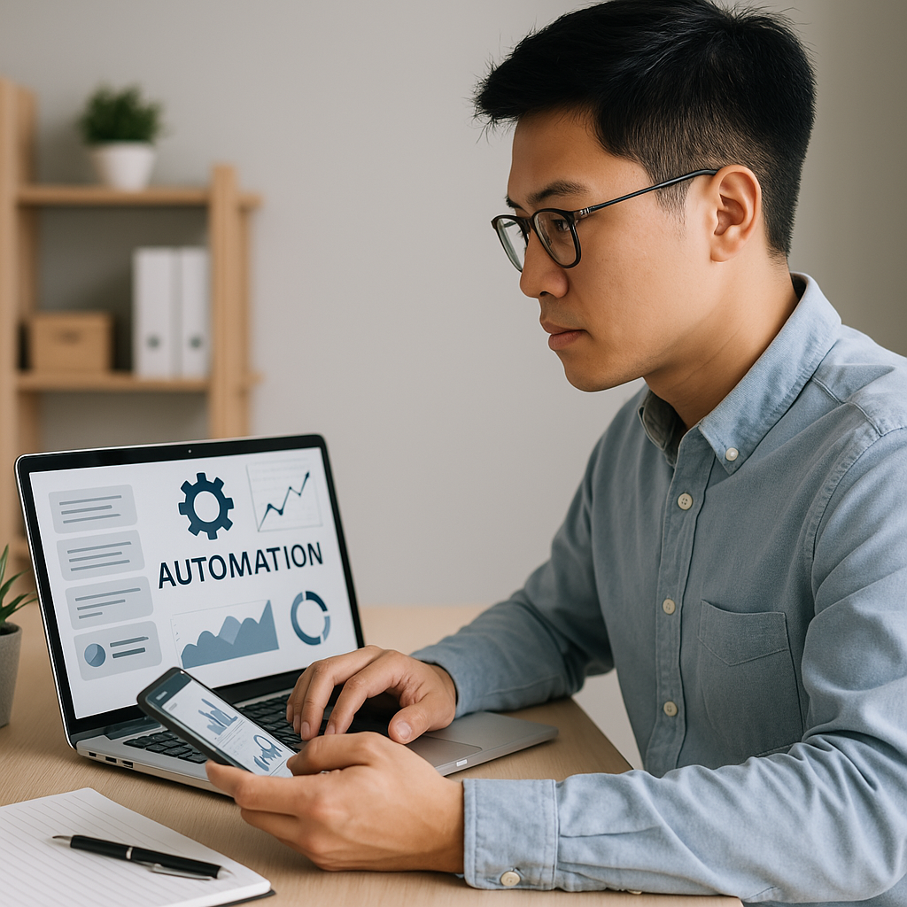 자동화 시스템으로 운영되는 창업 모델, 지속 가능한 수익 구조에 관한 이미지