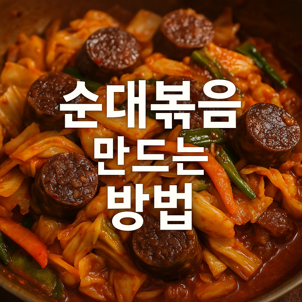 순대볶음 만드는 방법