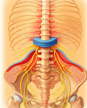신경 압박 혹은 디스크 문제