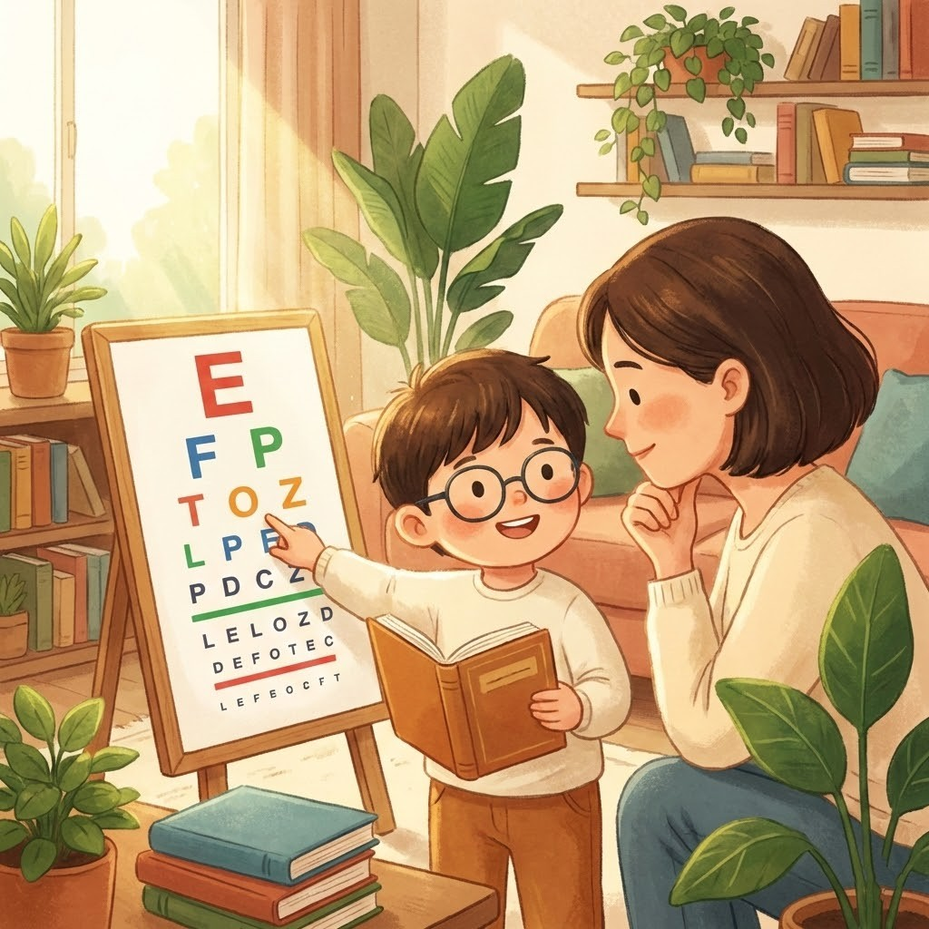 소아 난시 증상과 교정