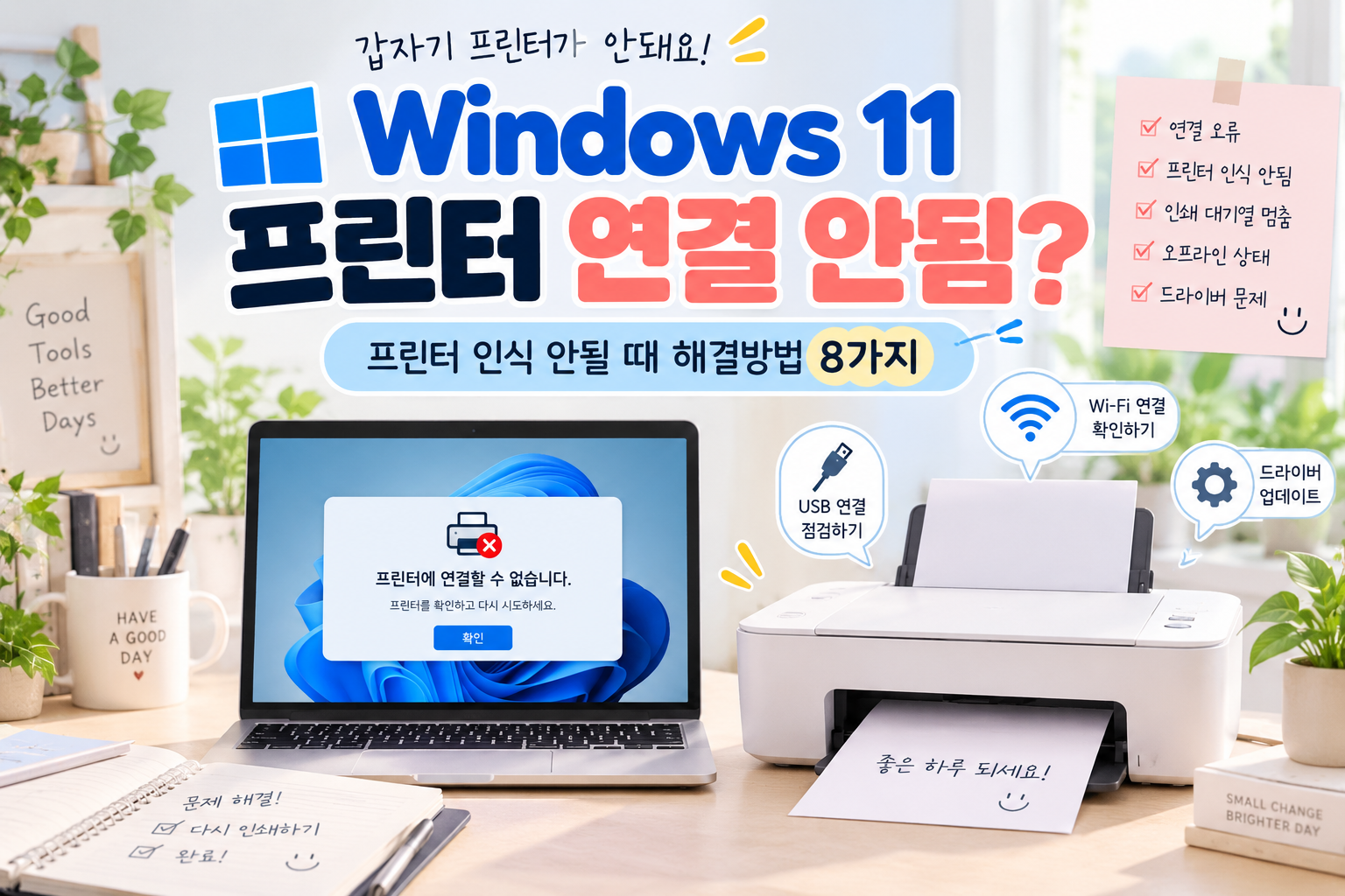 Windows 11 프린터 연결 안됨