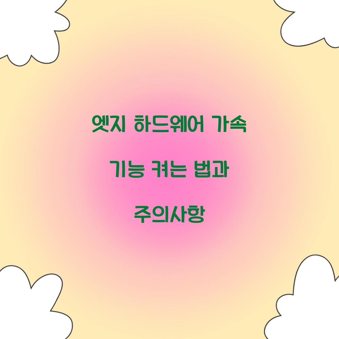엣지 하드웨어 가속