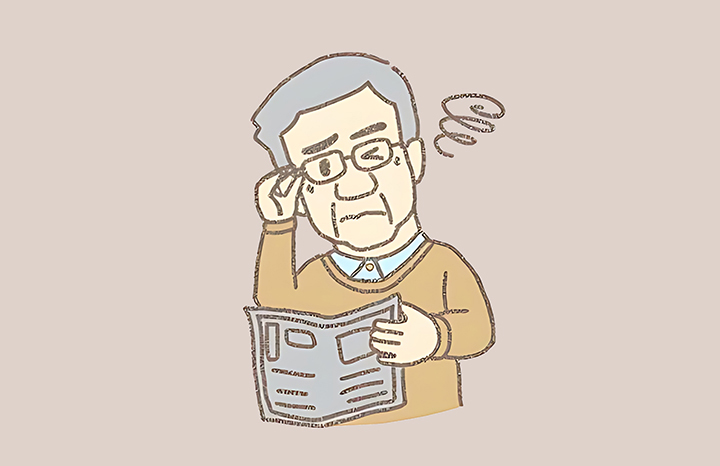 나이가-들면서-녹내장이-발생한-남성