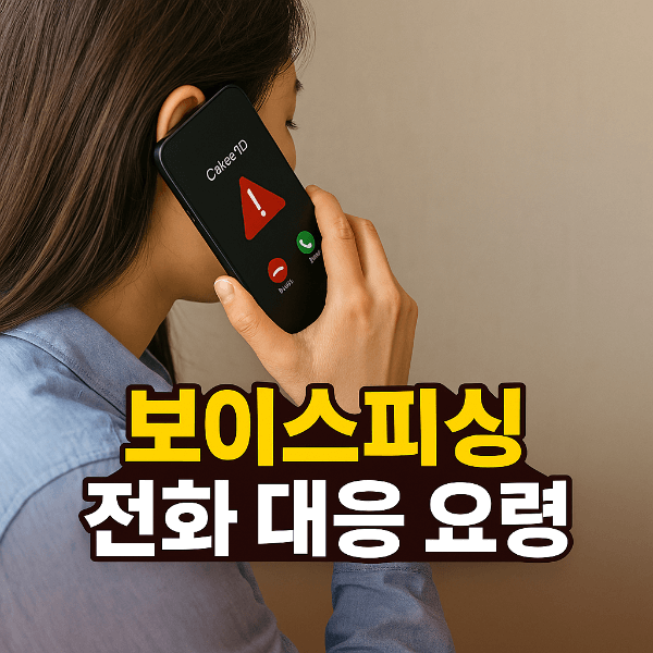보이스피싱 전화 대응 요령 이미지