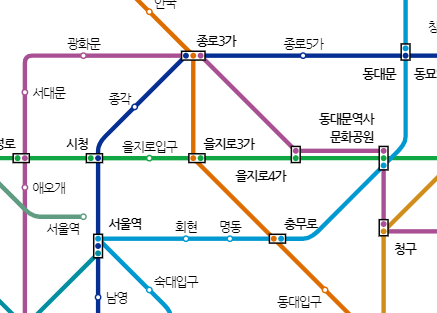 서울 지하철 노선도 크게보기
