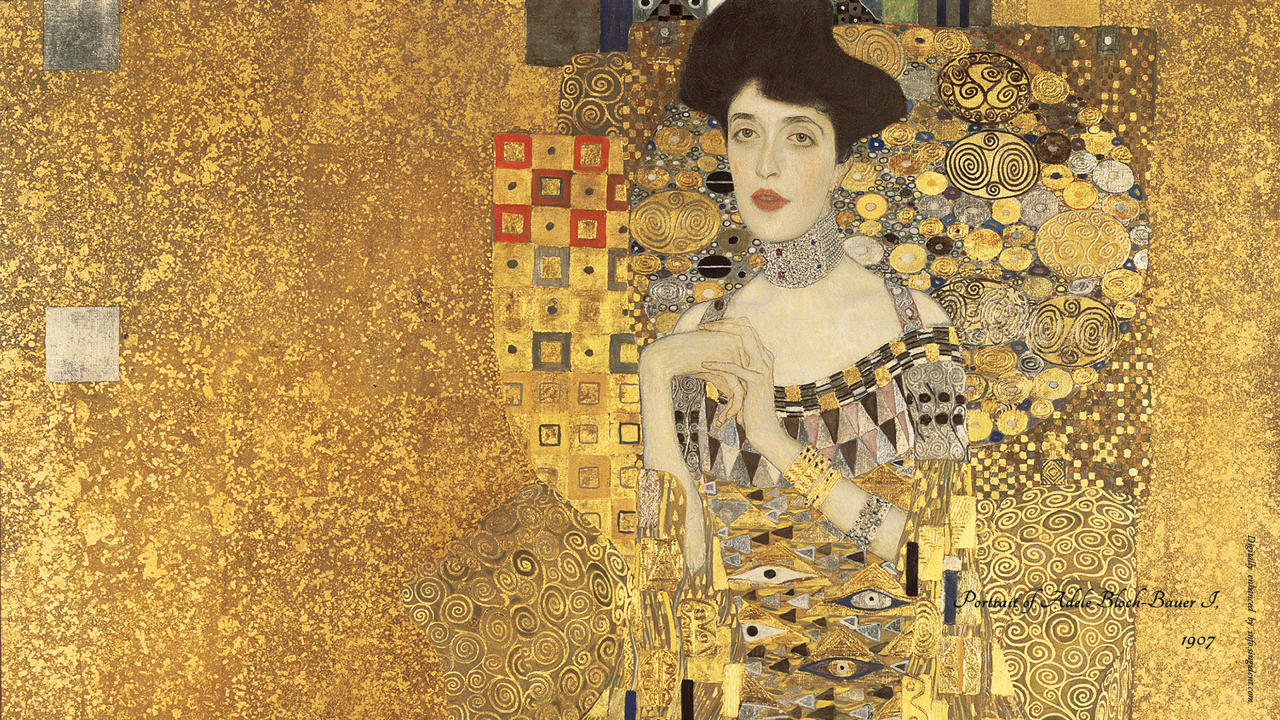 09 아델르 블로흐 바우어의 초상 I C - Gustav Klimt 클림트배경화면