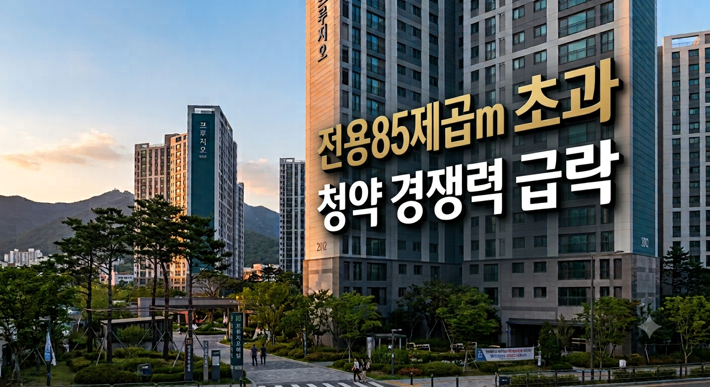 전용 85㎡ 초과 청약 경쟁률 급락! 고분양가·고금리 속 중소형 선호 현상과 실수요 청약 전략