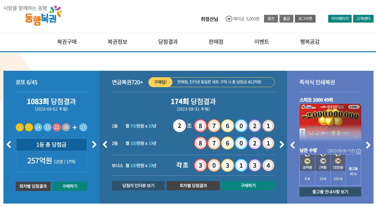 로또 명당 순위