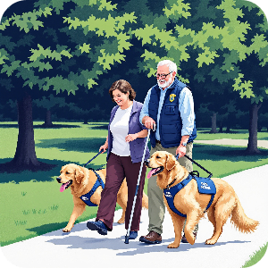 반려견 순찰대 어르신 돌봄 이미지