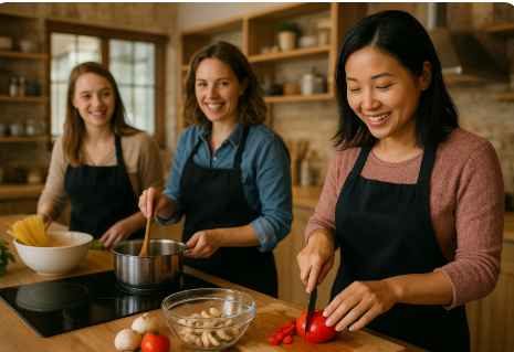 해외에서 쿠킹 클래스 체험 관련 이미지
