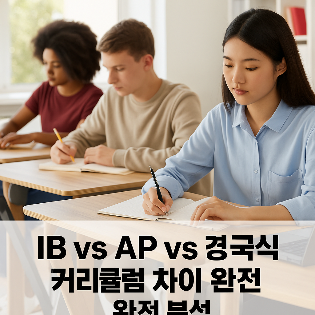 IB vs AP vs 영국식 커리큘럼 완전 분석