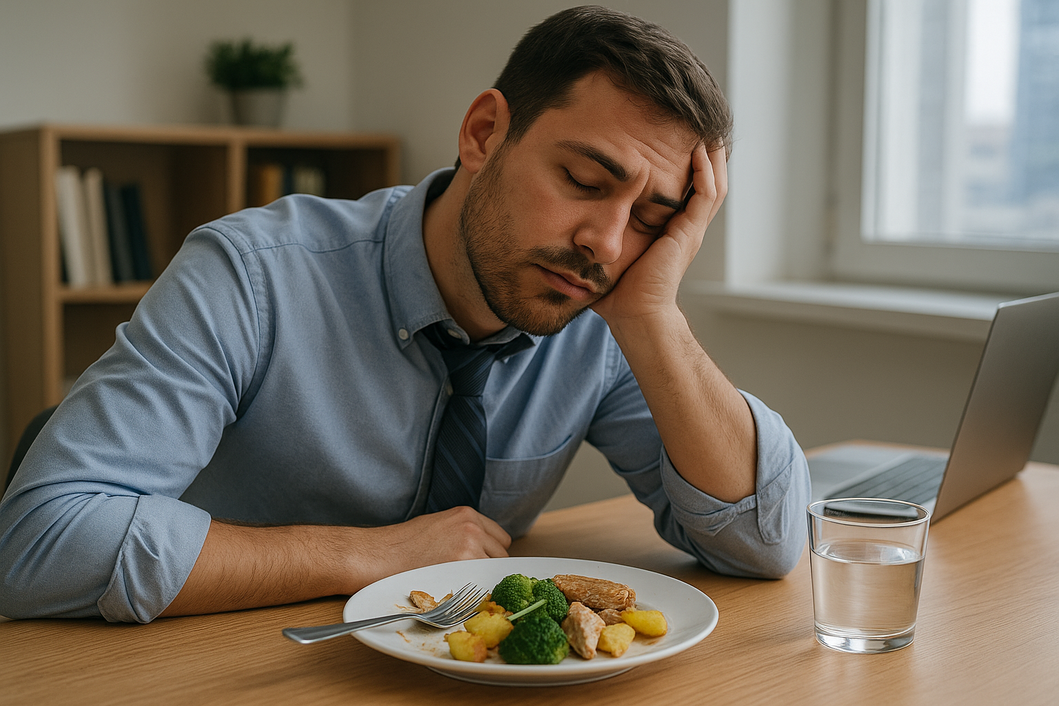 식사 후 졸음이 온 사람