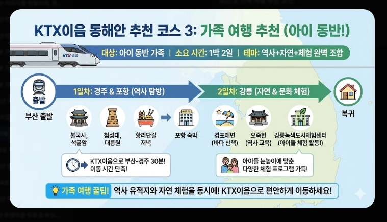 KTX이음 활용법 동해안 기차 여행 꿀팁