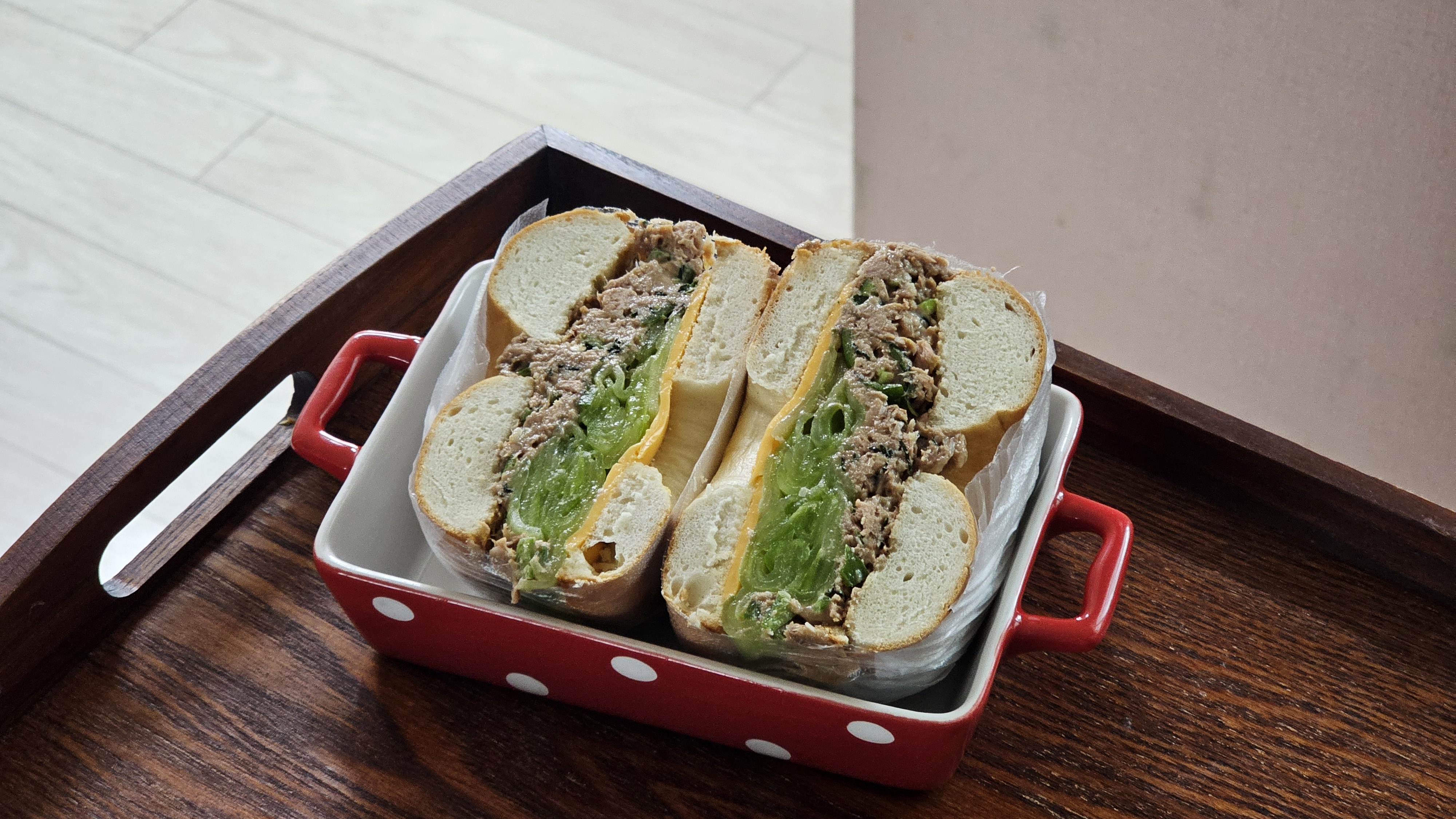 참치 오이 샌드위치