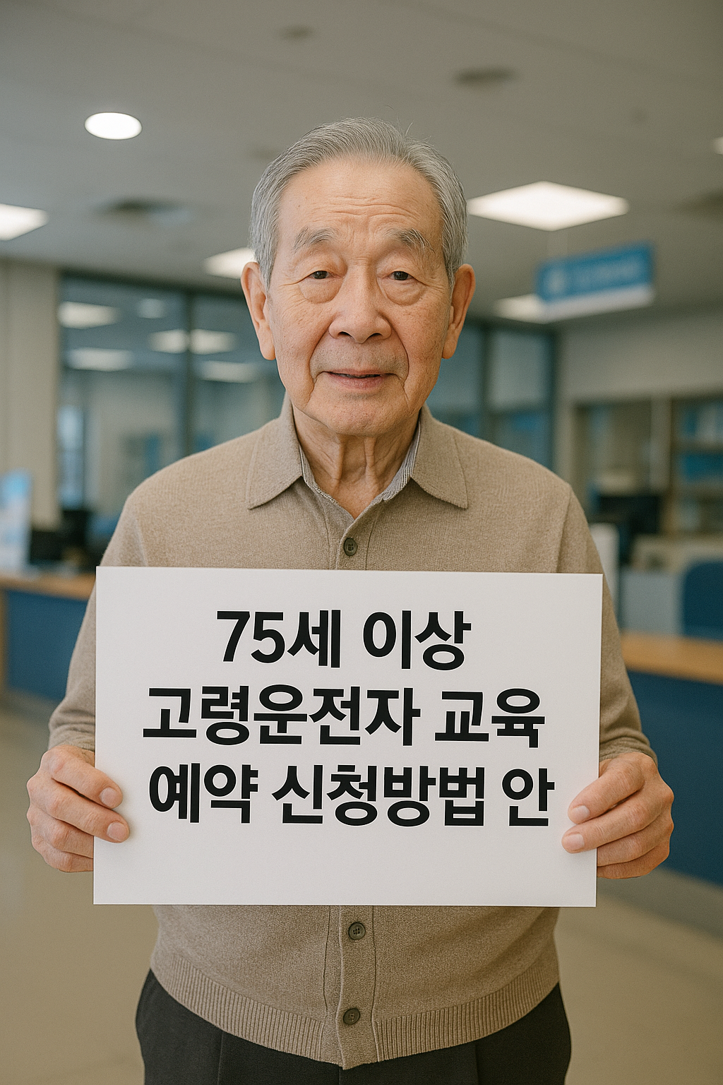 75세 이상 고령운전자 교육 예약 신청방법 안내