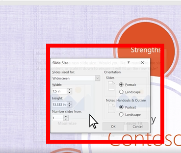 ppt 세로 방향 가로 변경 방법