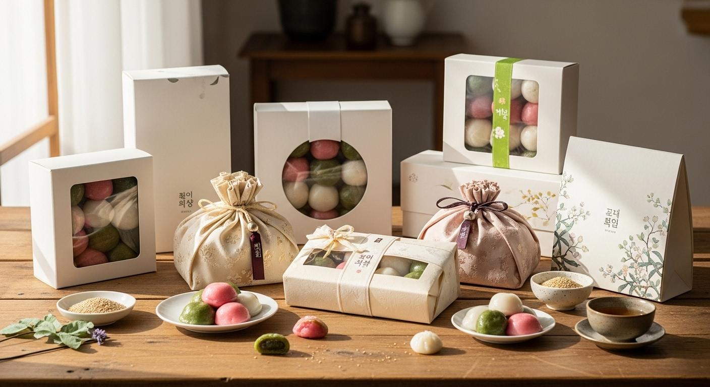 송편 포장 케이스